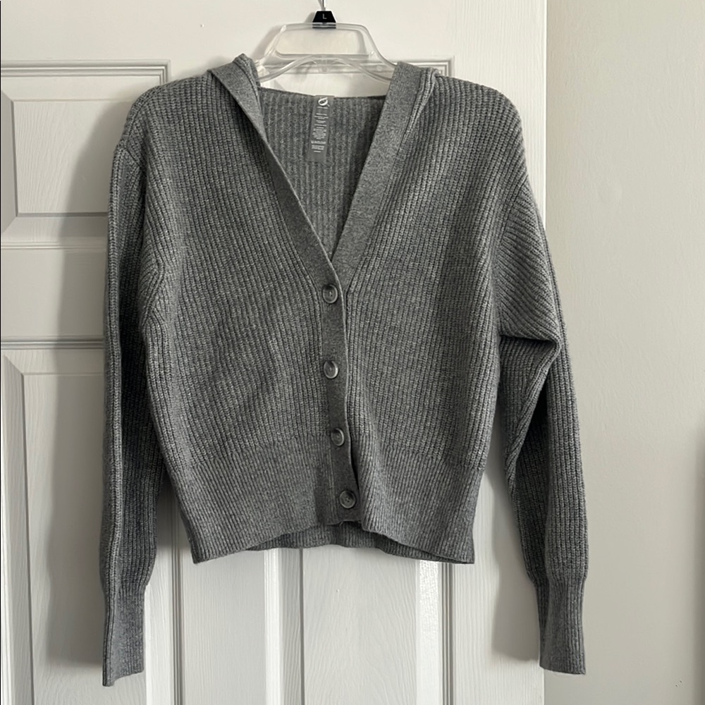 Lou & Grey Gray Cardigan Sweater